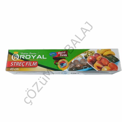 Royal PE 8 Mikron Kutulu Gıda Streci 45Cm 300M (1 ADET)